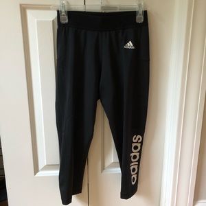 Adidas Climalite Mesh Cropped Leggings-Size XS